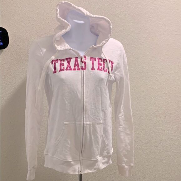 Take 50% OFF- Blue 84 Texas Tech White Red Long Sleeve Hoodie, Size-S - Picture 1 of 7